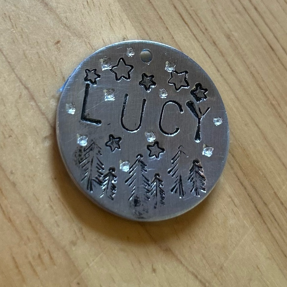 Handmade Dog Name Tag